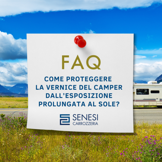 Verniciatura professionale con Carrozzeria SENESI verniciatura camper