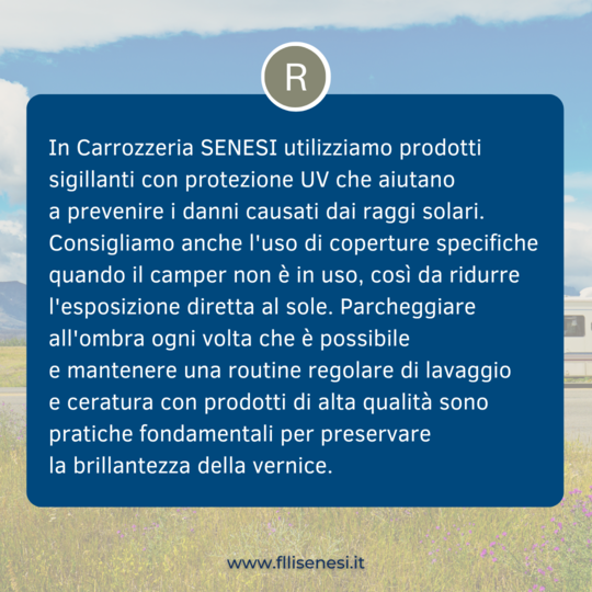 Verniciatura professionale con Carrozzeria SENESI verniciatura camper
