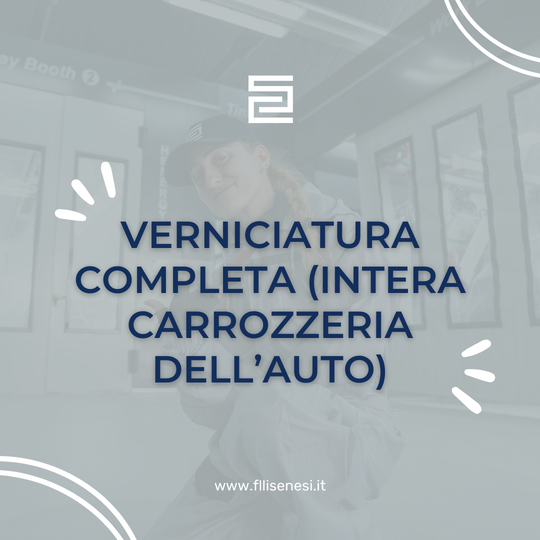 Verniciatura professionale con Carrozzeria SENESI verniciatura